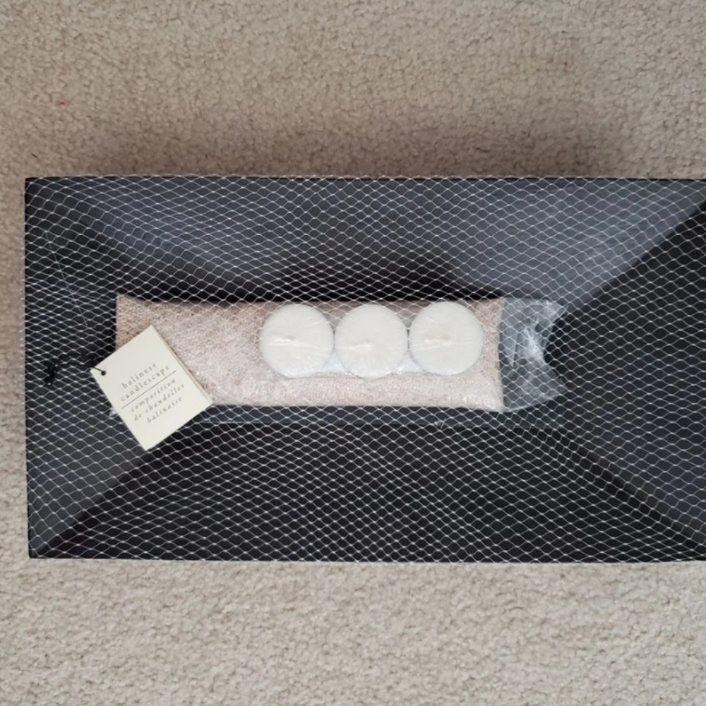 Pier 1 3 Candle Display Wooden Decor Home Zen